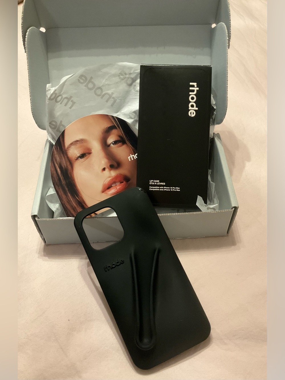 rhode Silicone Lip Case for iPhone 16 Pro Max Black